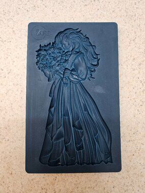Woman with Bouquet Silicone Mold